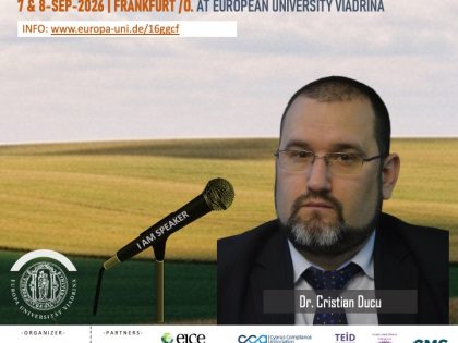 16th Global Governance & Integrity Forum (September 7-8, 2026)